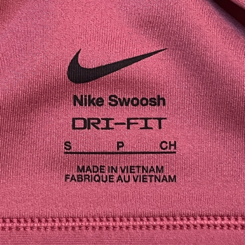 Nike Swoosh Women’s Small Padded Racerback Medium Support Sports Bra Sweet Beet - Picture 4 of 8